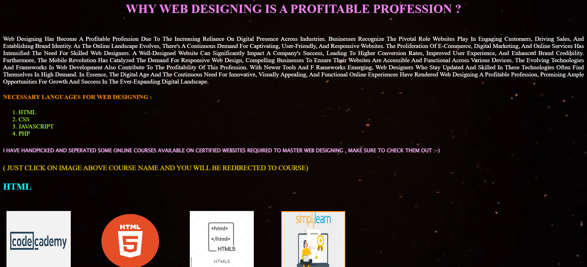 Online Courses